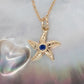 Starfish Pendant with Ceylon Sapphire