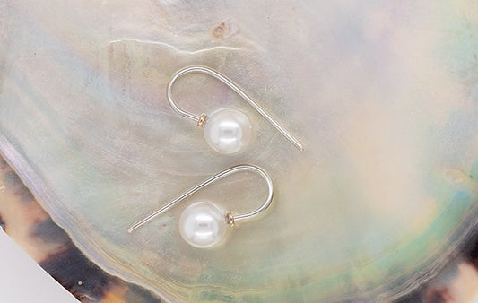 Akoya Pearl Hook Earrings