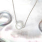 Pearl Slider Necklace 8.3-8.6mm Semi Round