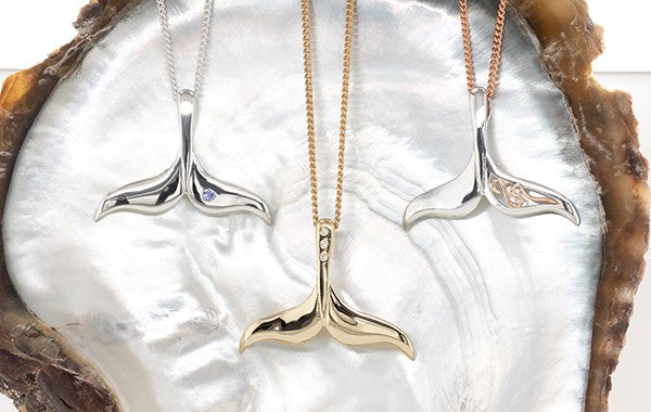 Whale Tail Pendant SS 9R