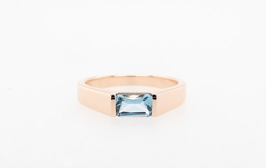 Birthstone Ring Aquamarine 9R